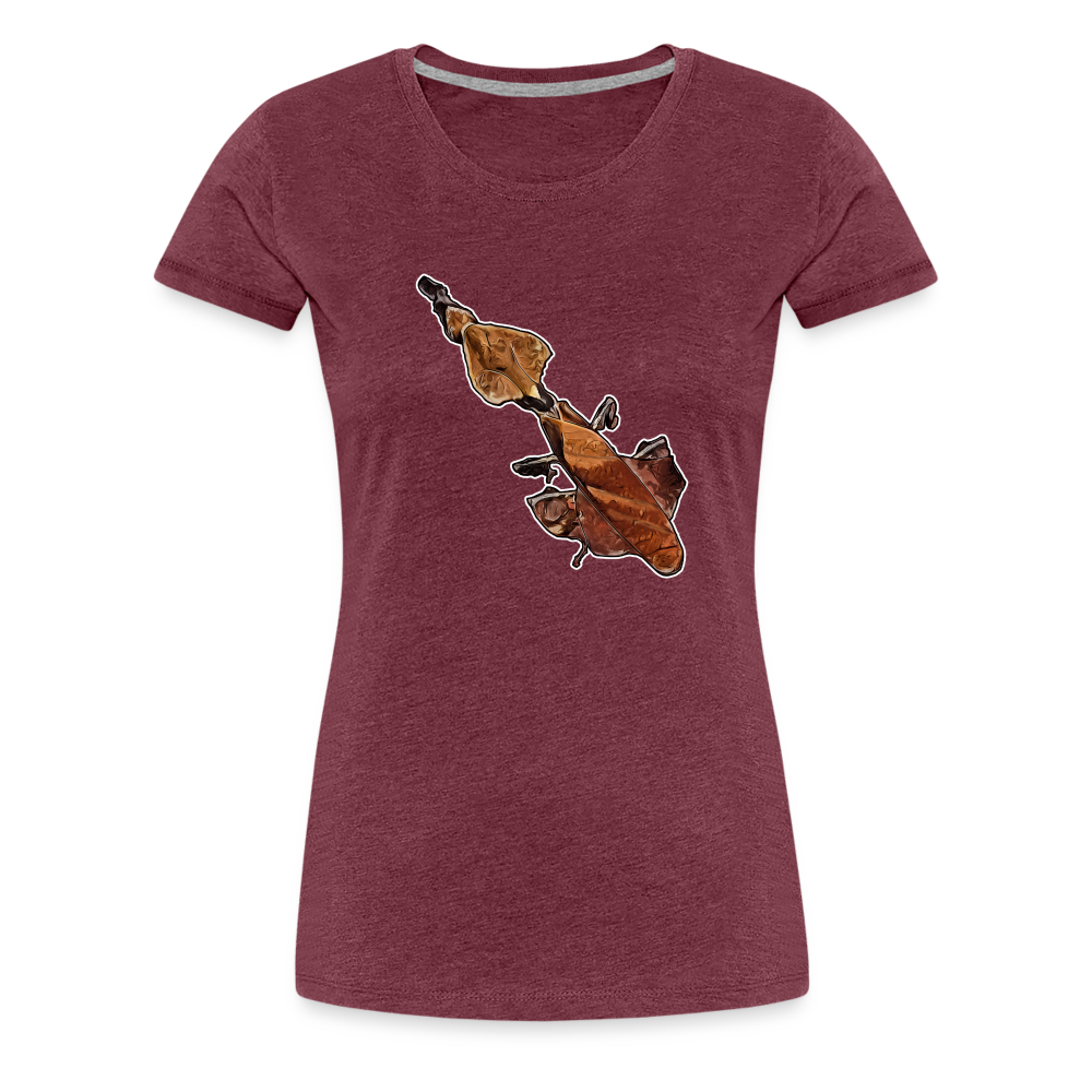 Frauen Basic T-Shirt Phyllocrania paradoxa female - heather burgundy
