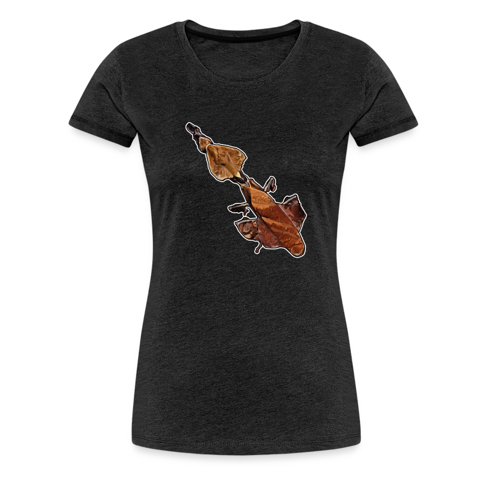 Frauen Basic T-Shirt Phyllocrania paradoxa female - charcoal grey