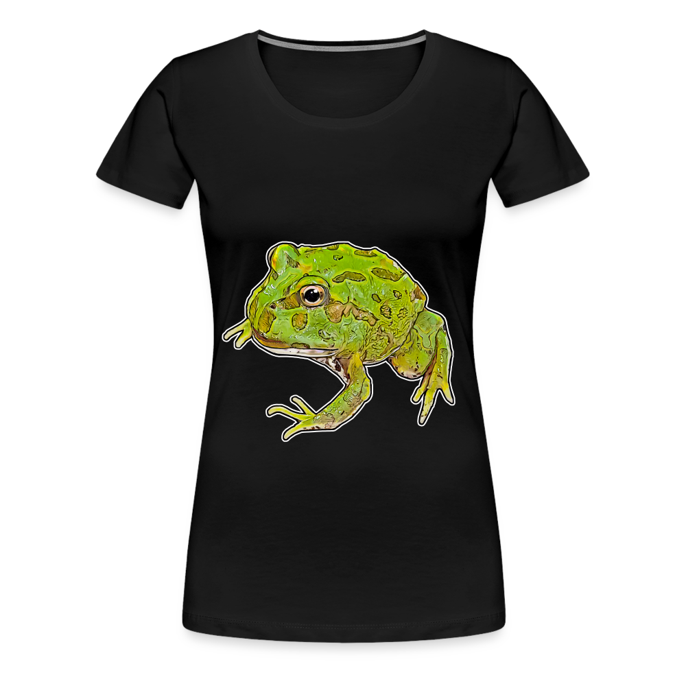 Frauen Basic T-Shirt Ceratophrys cranwelli Peppermint Blue - black