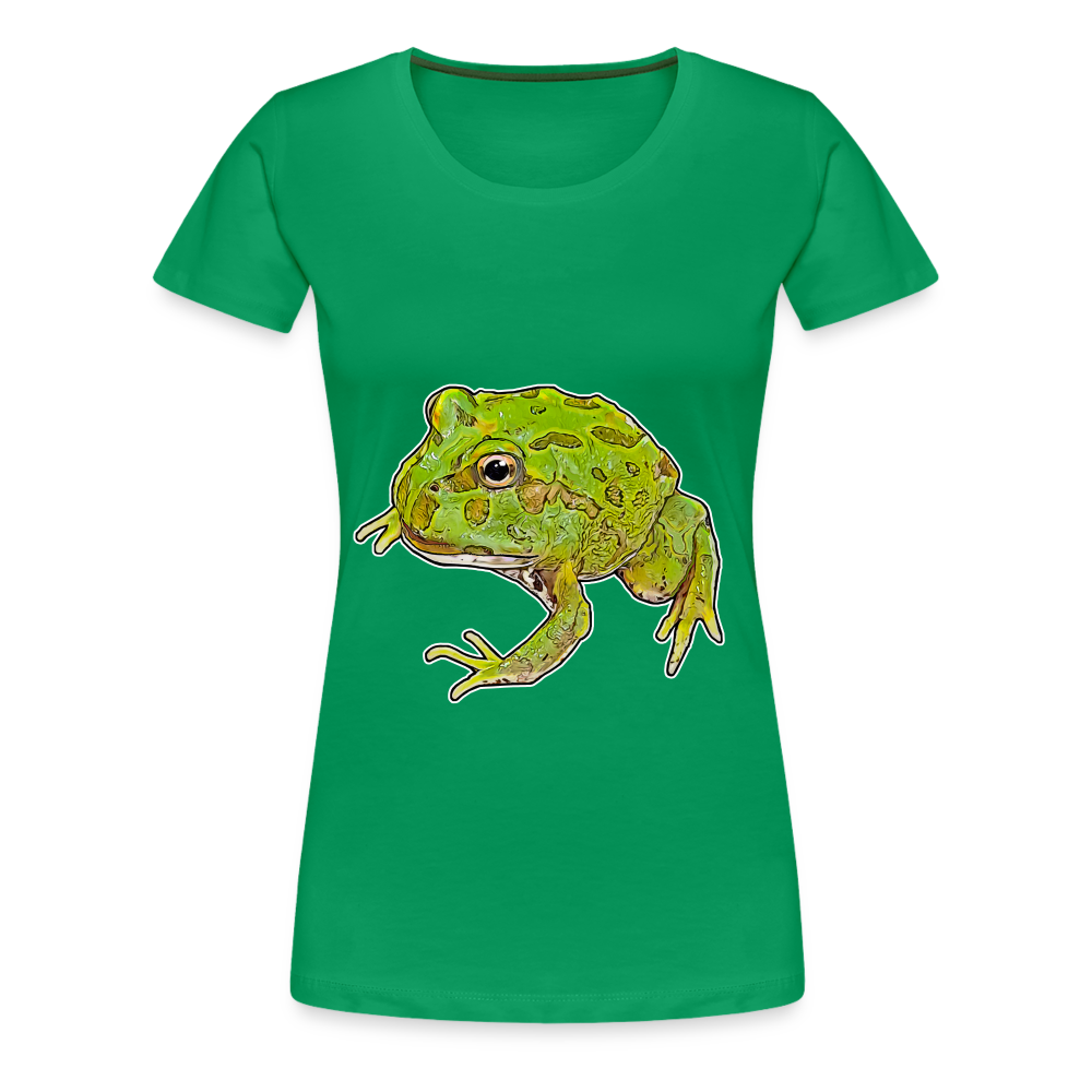 Frauen Basic T-Shirt Ceratophrys cranwelli Peppermint Blue - kelly green