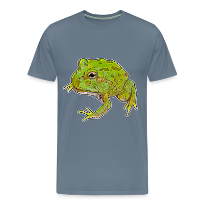 Männer Basic T-Shirt Ceratophrys cranwelli Peppermint Blue - steel blue