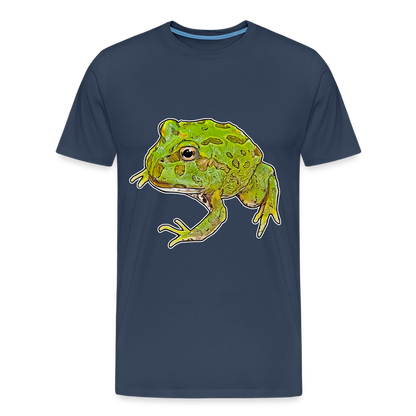 Männer Basic T-Shirt Ceratophrys cranwelli Peppermint Blue - navy