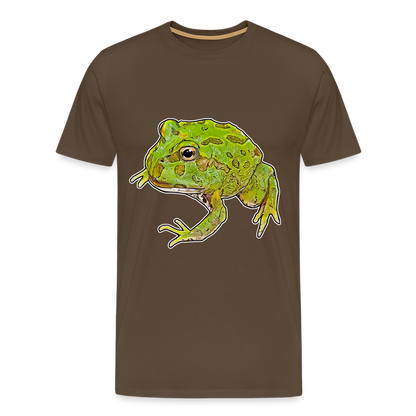 Männer Basic T-Shirt Ceratophrys cranwelli Peppermint Blue - noble brown