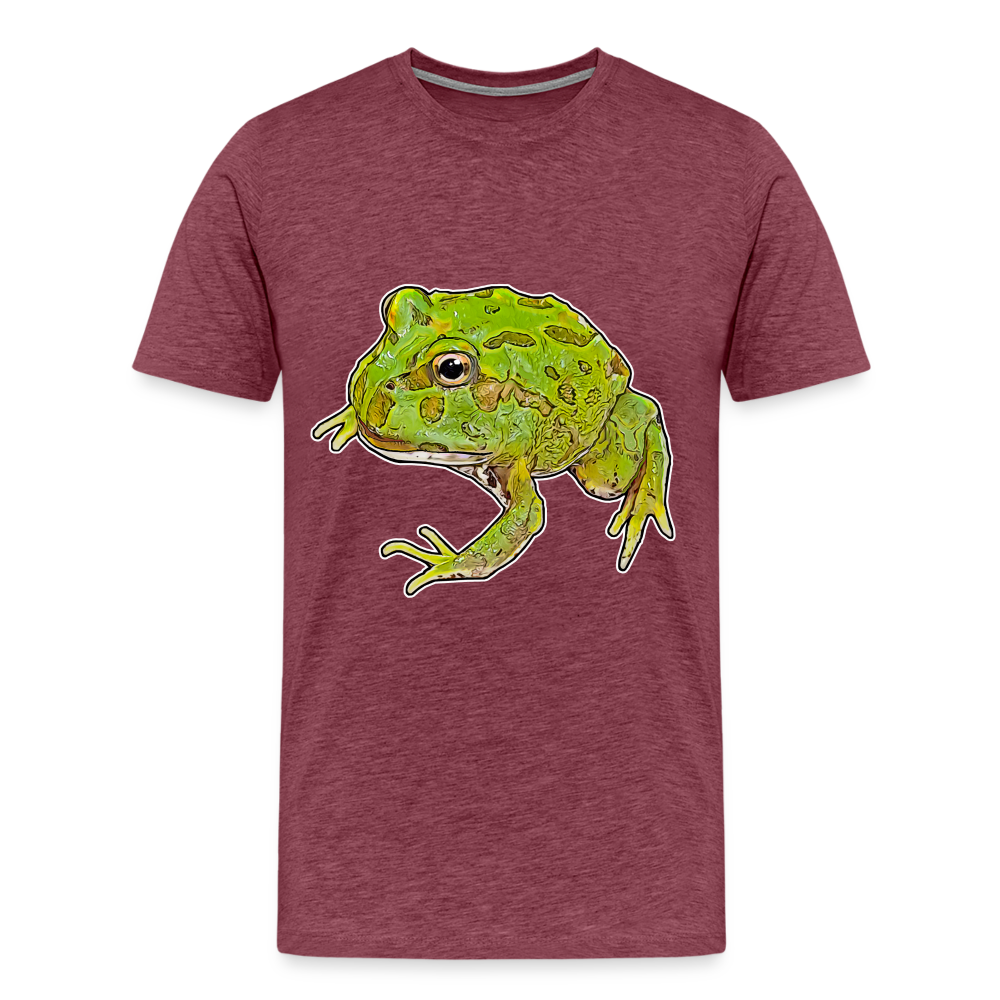Männer Basic T-Shirt Ceratophrys cranwelli Peppermint Blue - heather burgundy