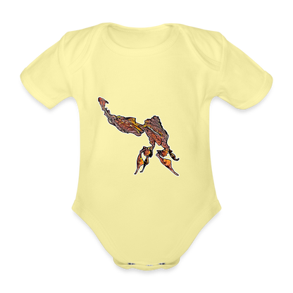 Baby Body kurz Phyllocrania paradoxa male - washed yellow