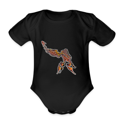 Baby Body kurz Phyllocrania paradoxa male - black
