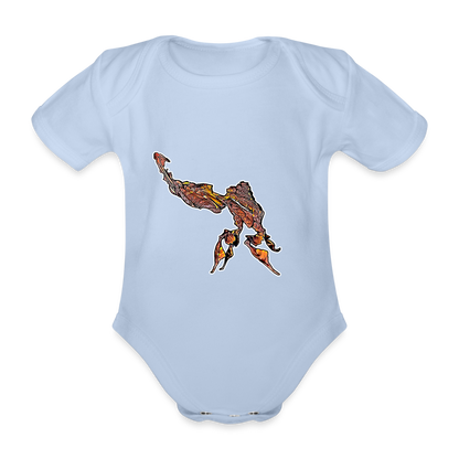 Baby Body kurz Phyllocrania paradoxa male - sky
