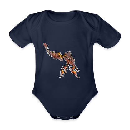 Baby Body kurz Phyllocrania paradoxa male - dark navy
