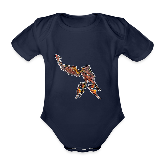 Baby Body kurz Phyllocrania paradoxa male - dark navy