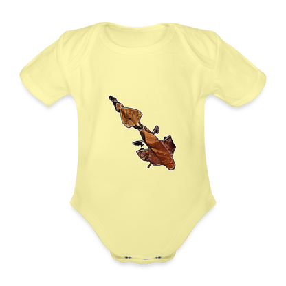 Baby Body kurz Phyllocrania paradoxa female - washed yellow