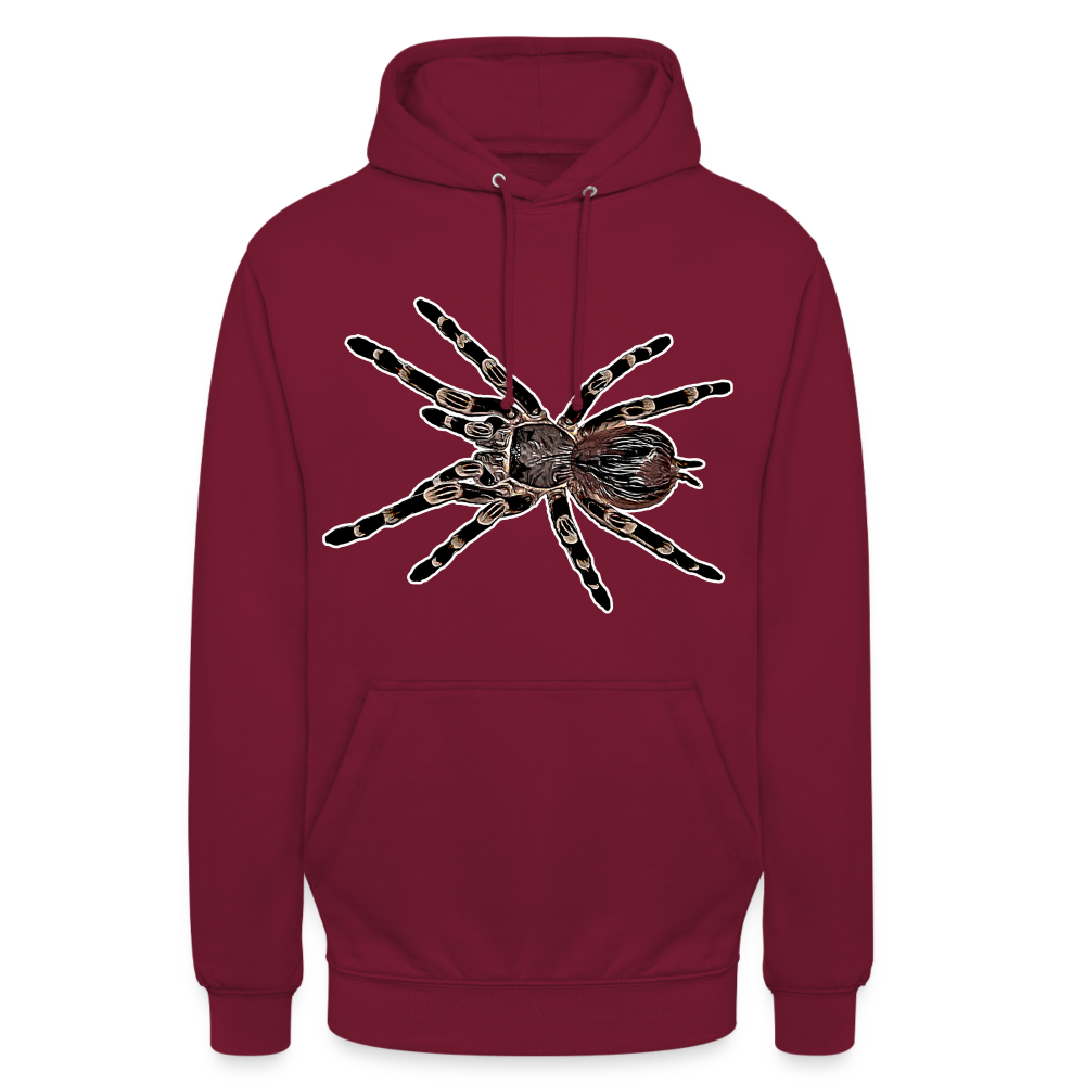 Unisex Hoodie Acanthoscurria geniculata - bordeaux