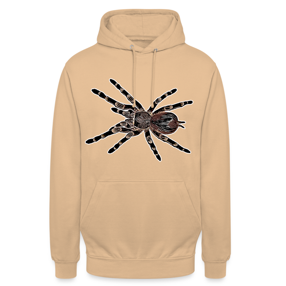 Unisex Hoodie Acanthoscurria geniculata - peach