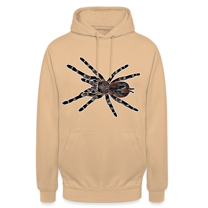 Unisex Hoodie Acanthoscurria geniculata - peach
