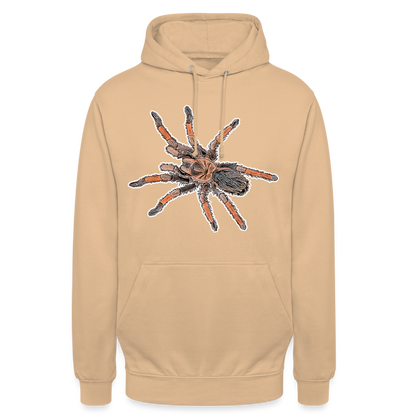 Unisex Hoodie Brachypelma emilia - peach
