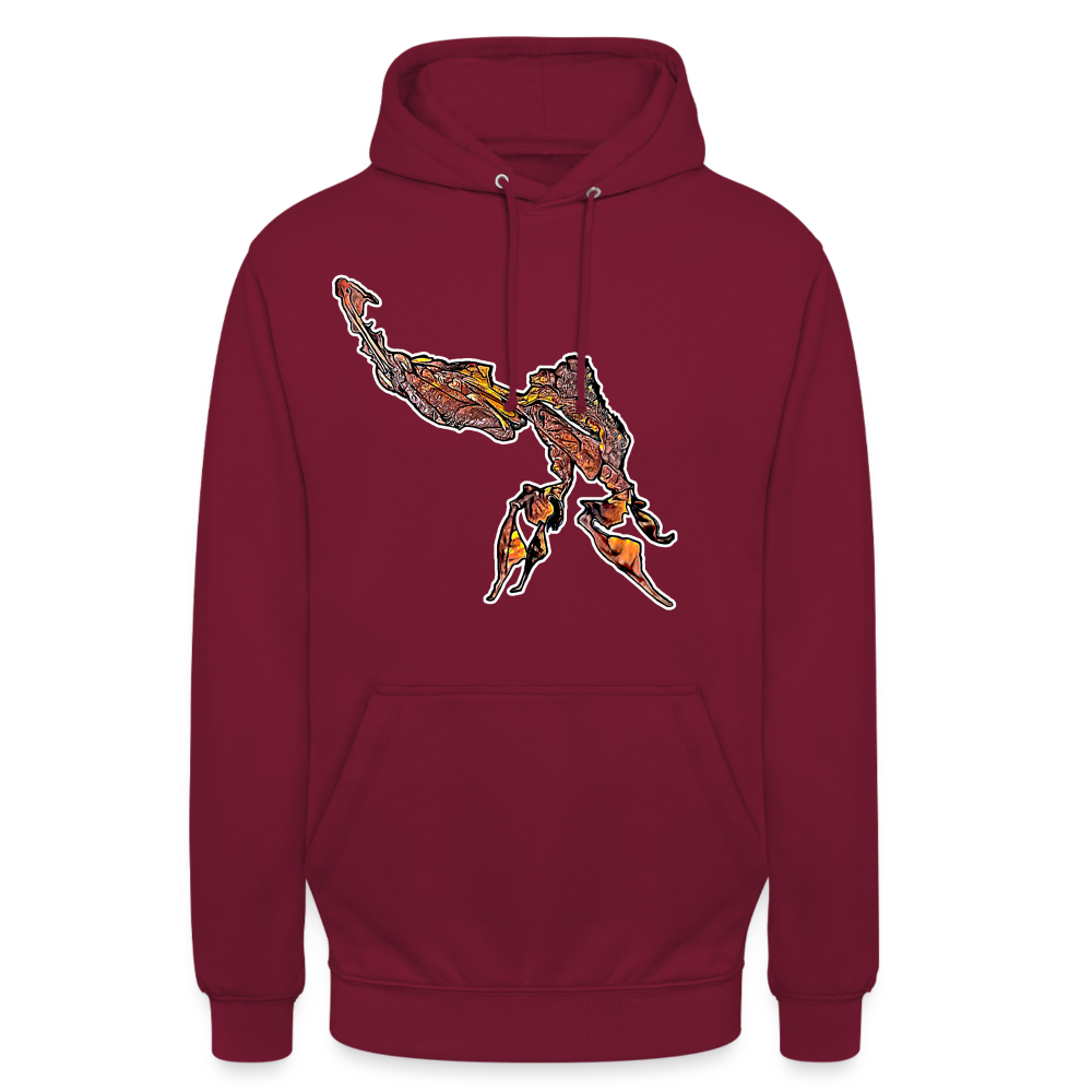 Unisex Hoodie Phyllocrania paradoxa male - bordeaux