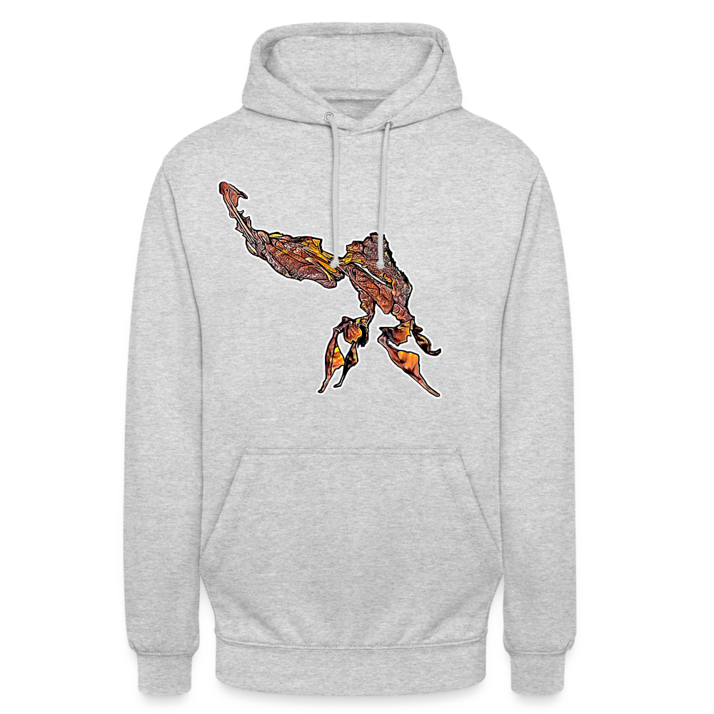 Unisex Hoodie Phyllocrania paradoxa male - light heather grey