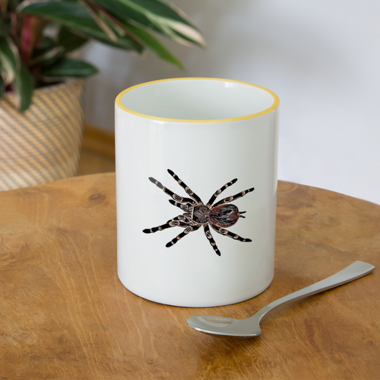 Tasse farbig Acanthoscurria geniculata - white/yellow