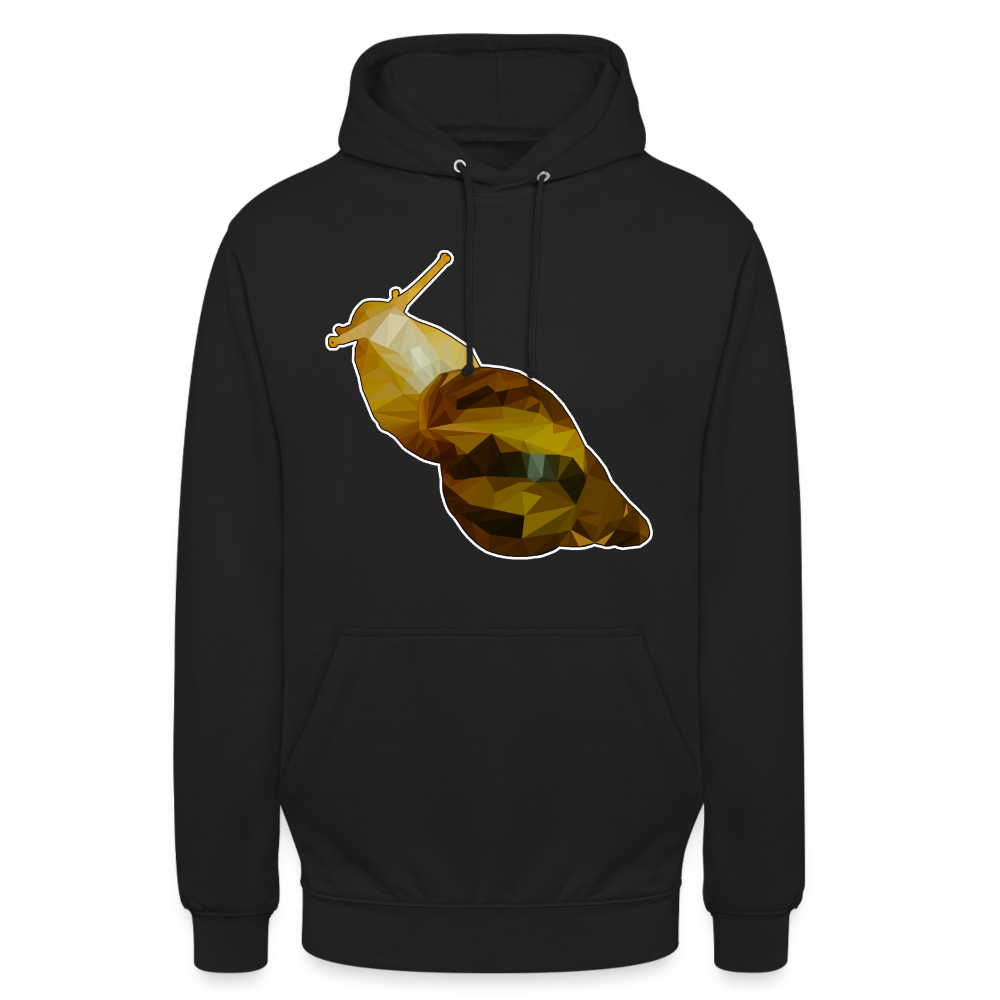 Unisex Hoodie Achatina reticulata Low Poly - black