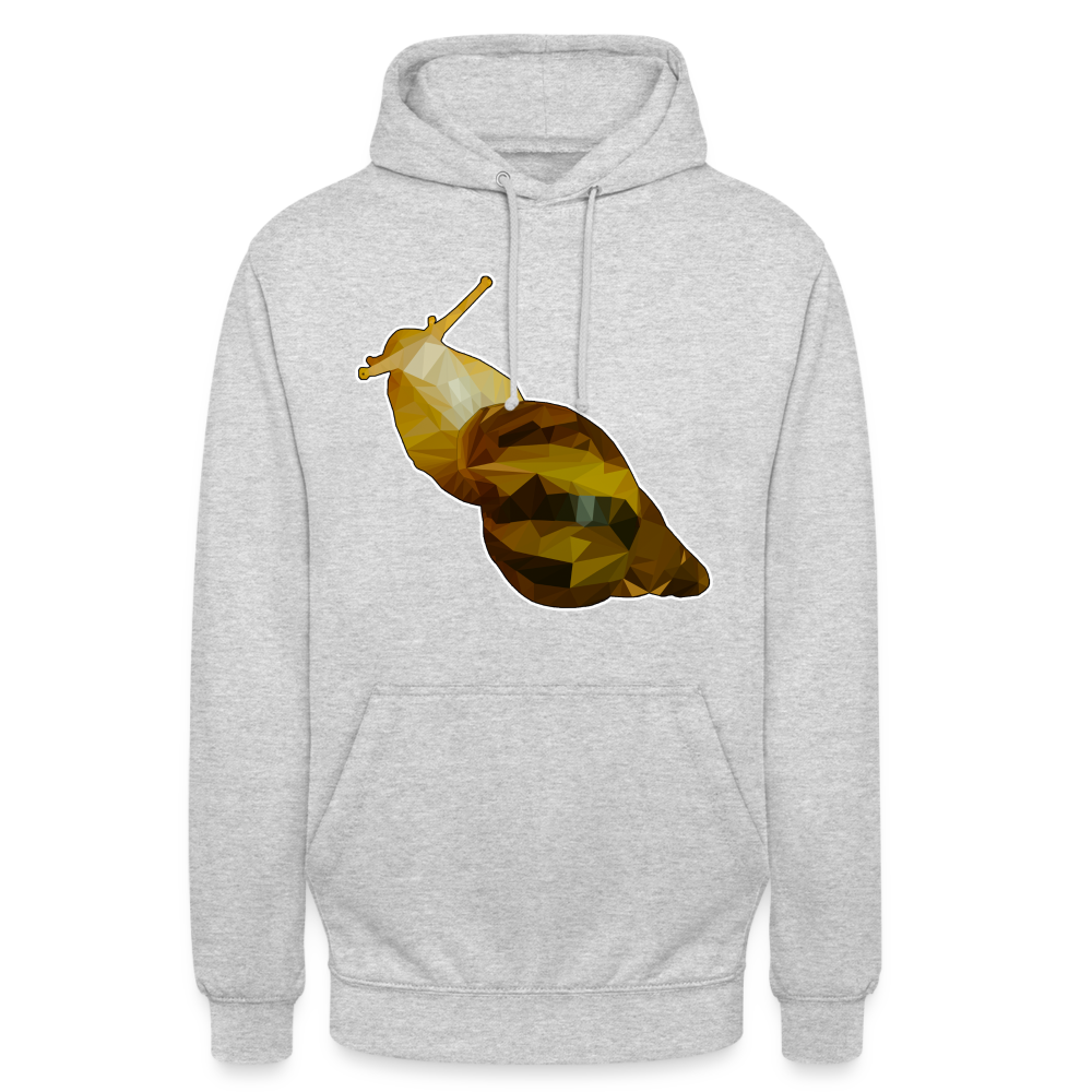 Unisex Hoodie Achatina reticulata Low Poly - light heather grey