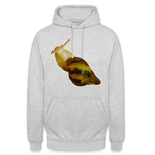 Unisex Hoodie Achatina reticulata Low Poly - light heather grey