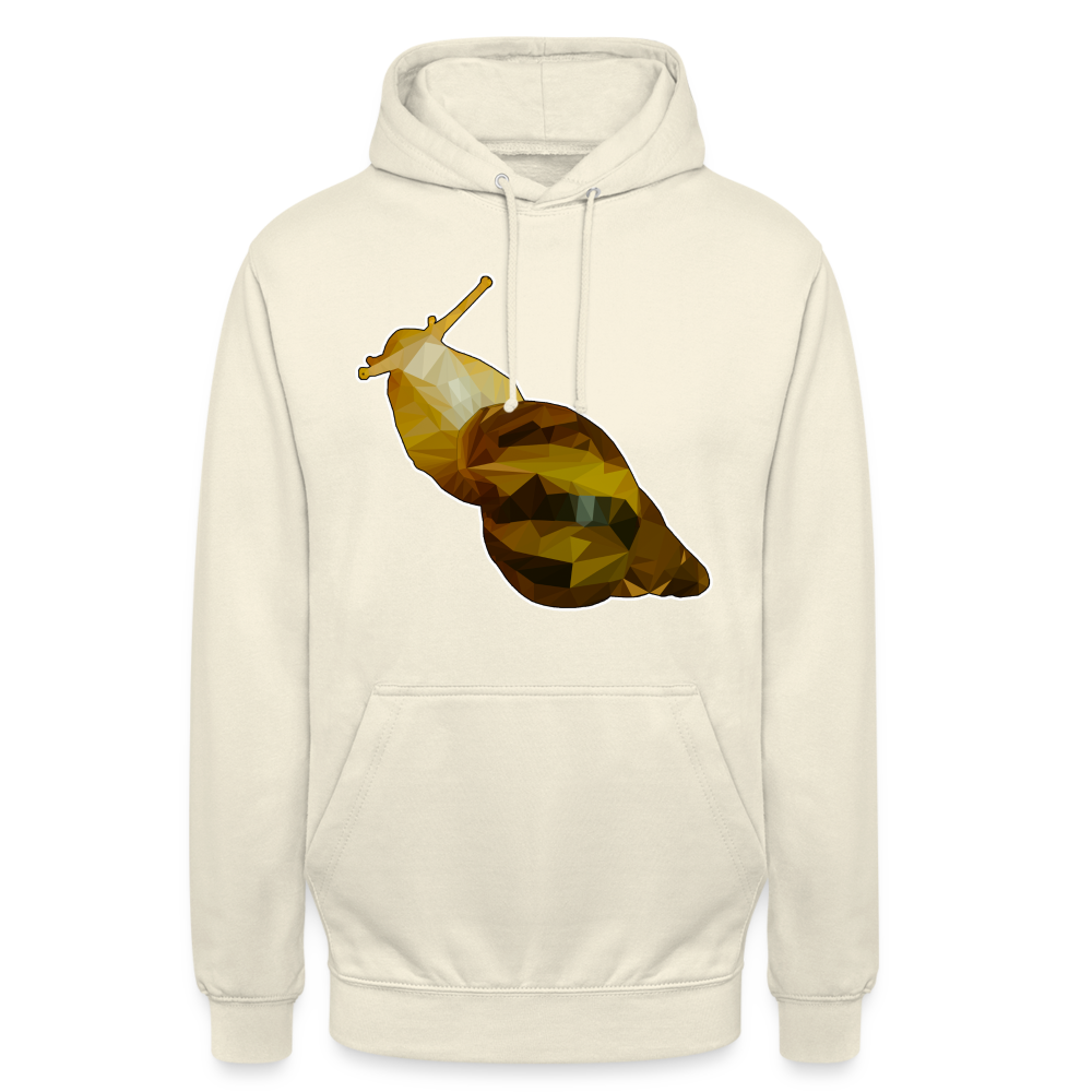 Unisex Hoodie Achatina reticulata Low Poly - vanilla