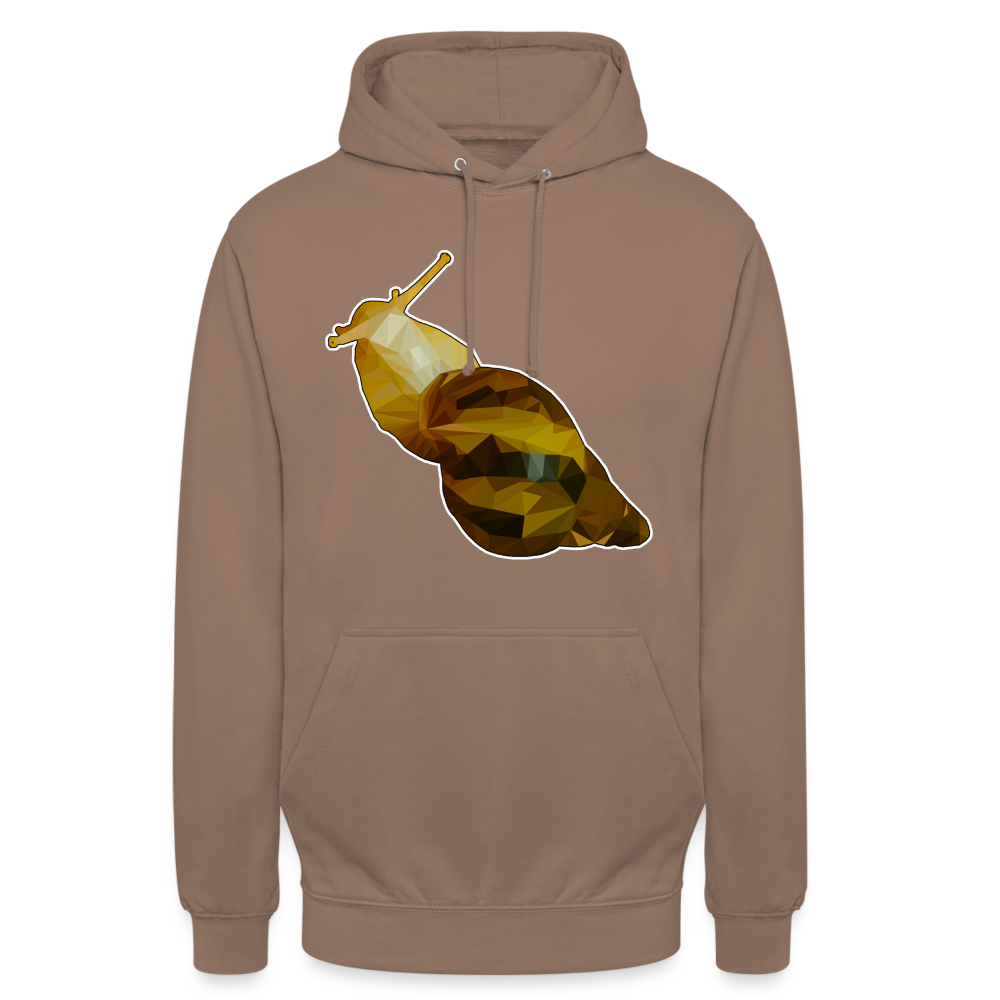 Unisex Hoodie Achatina reticulata Low Poly - mocha