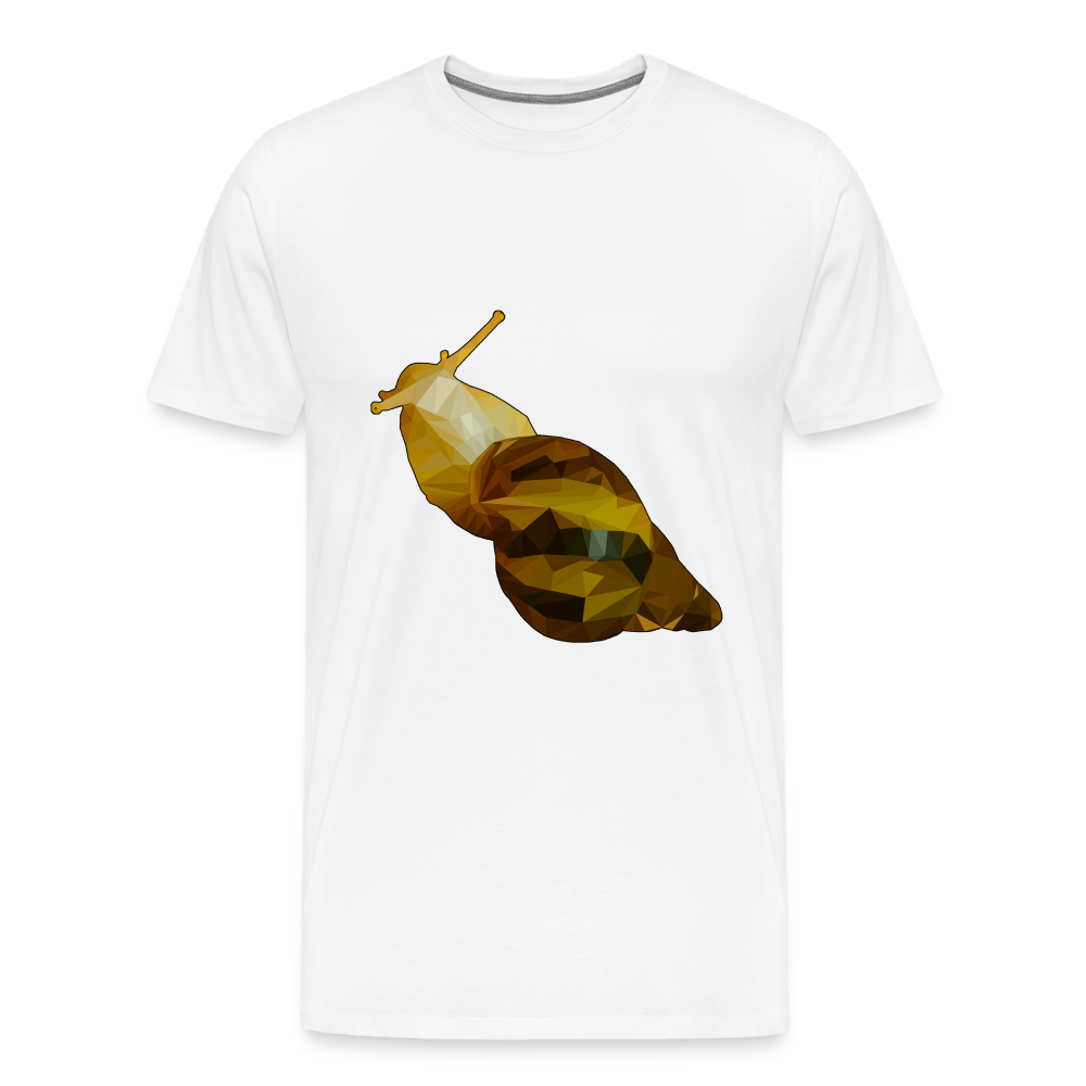 Männer Basic T-Shirt Achatina reticulata - white