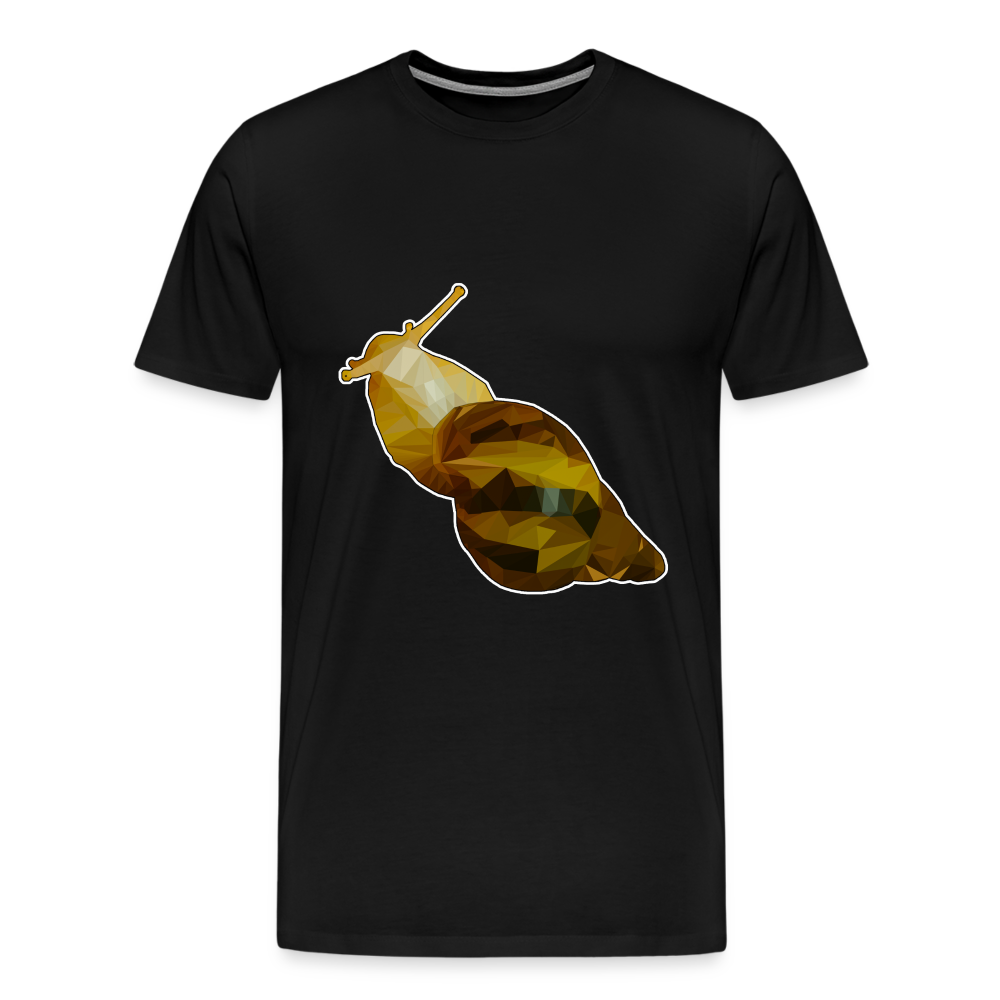 Männer Basic T-Shirt Achatina reticulata - black