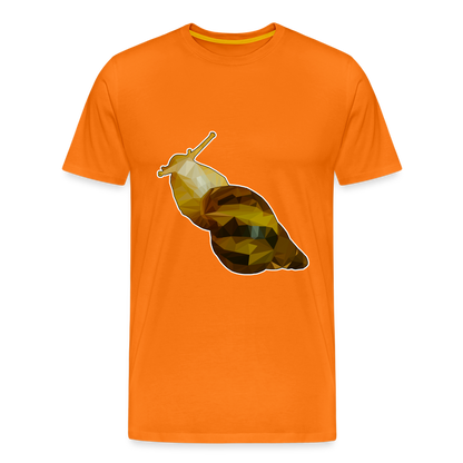 Männer Basic T-Shirt Achatina reticulata - orange