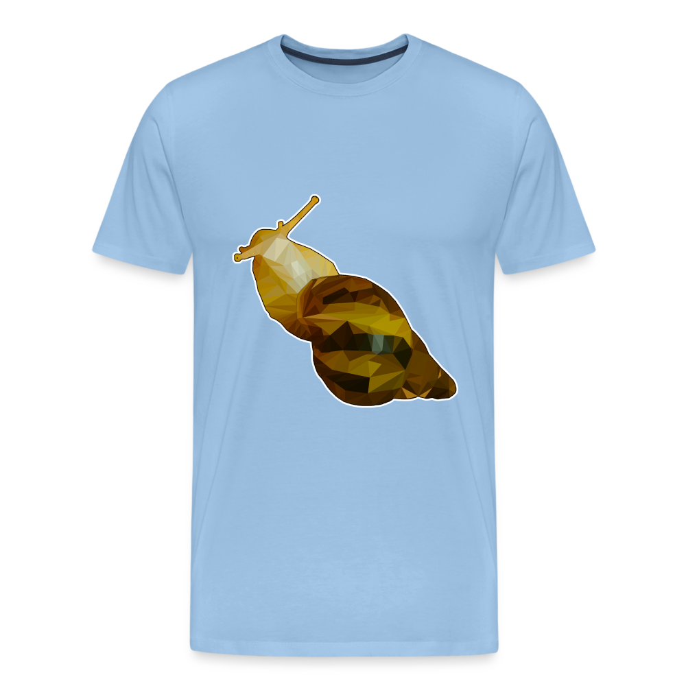 Männer Basic T-Shirt Achatina reticulata - sky