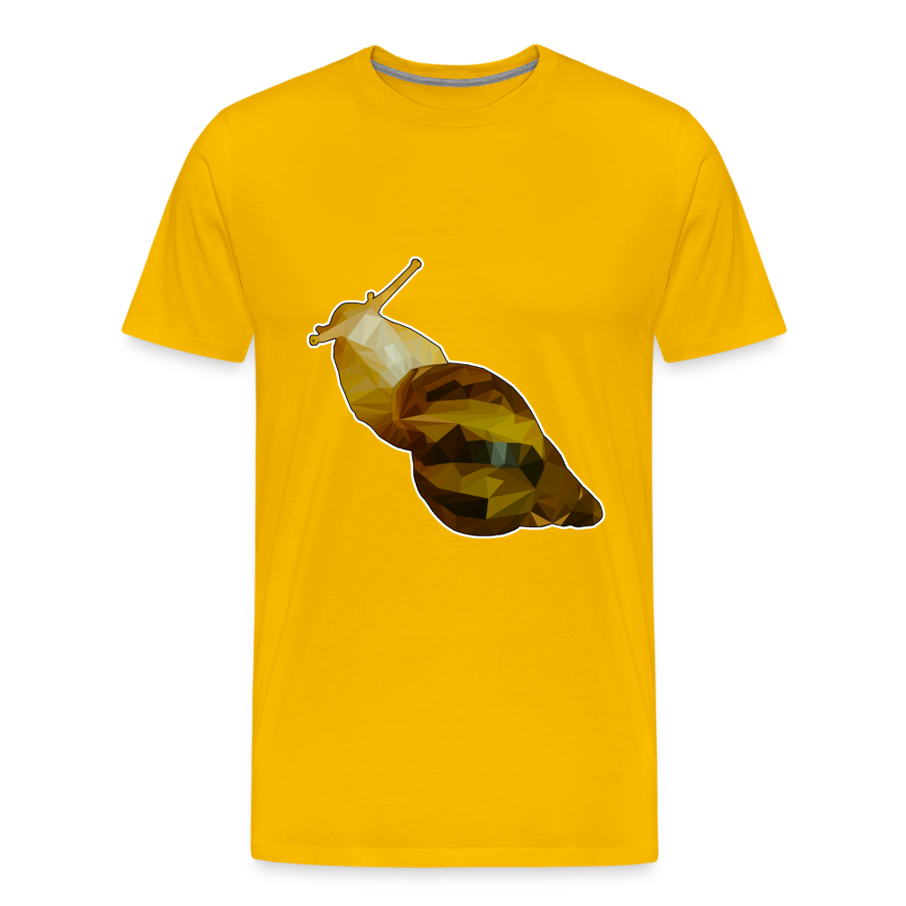 Männer Basic T-Shirt Achatina reticulata - sun yellow