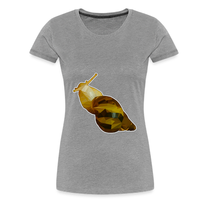 Frauen Basic T-Shirt Achatina reticulata - heather grey