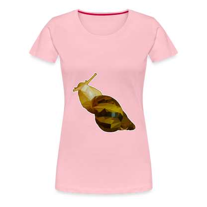 Frauen Basic T-Shirt Achatina reticulata - rose shadow