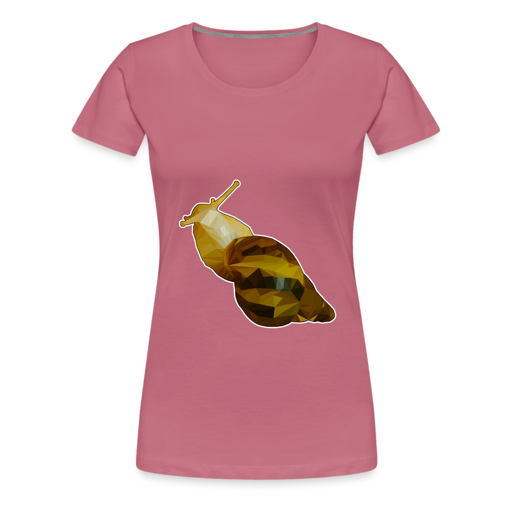 Frauen Basic T-Shirt Achatina reticulata - mauve