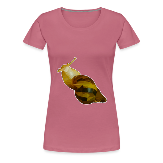Frauen Basic T-Shirt Achatina reticulata - mauve