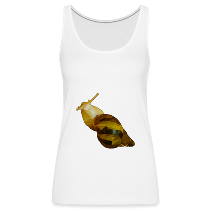 Frauen Tank Top Achatina reticulata Low Poly - white