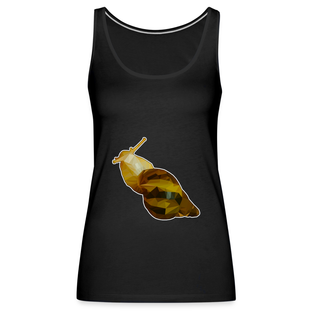 Frauen Tank Top Achatina reticulata Low Poly - black