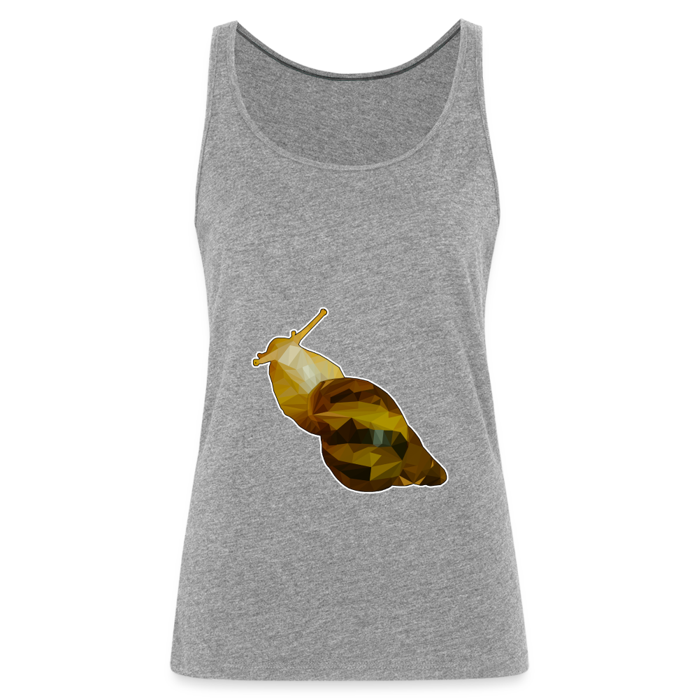 Frauen Tank Top Achatina reticulata Low Poly - heather grey