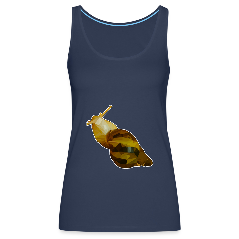 Frauen Tank Top Achatina reticulata Low Poly - navy