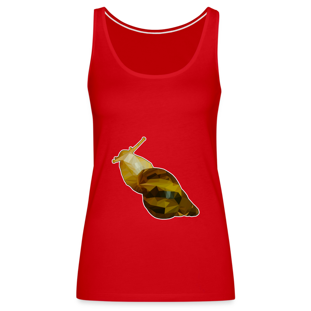 Frauen Tank Top Achatina reticulata Low Poly - red