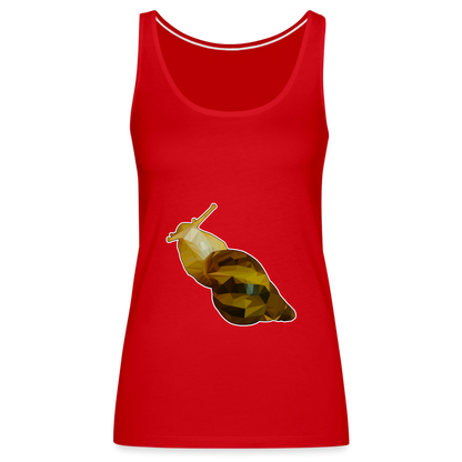 Frauen Tank Top Achatina reticulata Low Poly - red