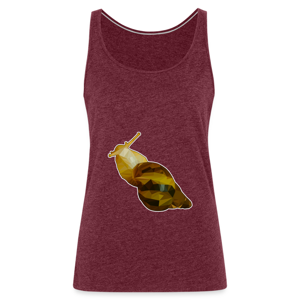 Frauen Tank Top Achatina reticulata Low Poly - heather burgundy