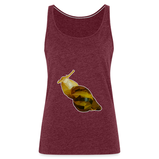 Frauen Tank Top Achatina reticulata Low Poly - heather burgundy