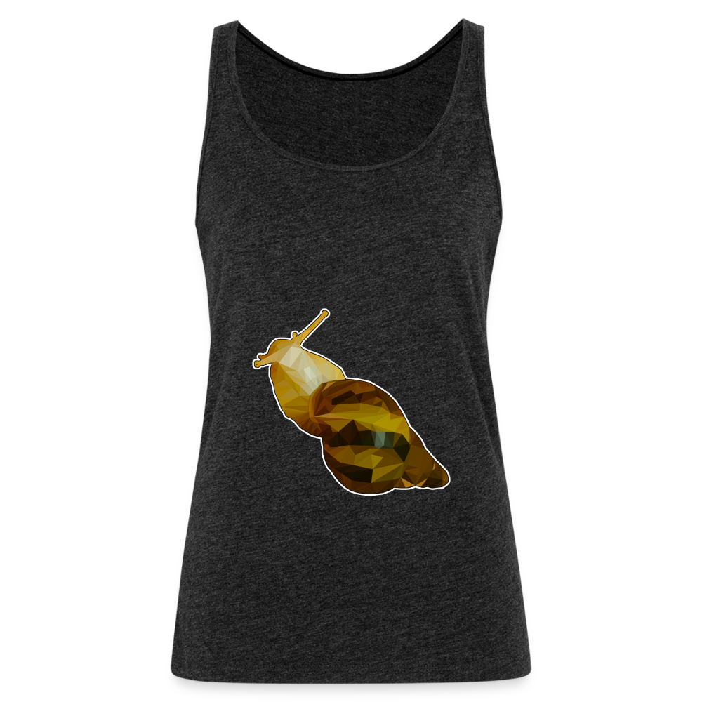 Frauen Tank Top Achatina reticulata Low Poly - charcoal grey