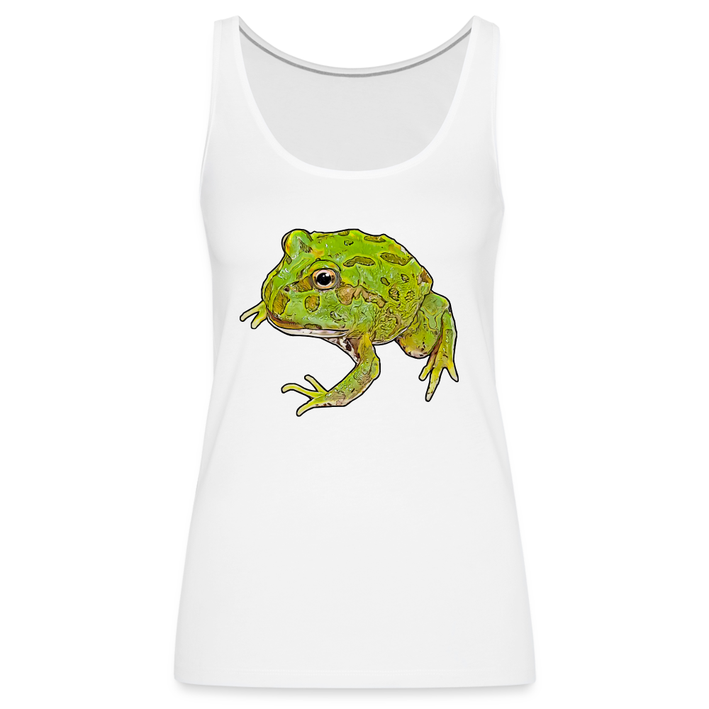 Frauen Tank Top Ceratophrys cranwelli Peppermint Blue - white
