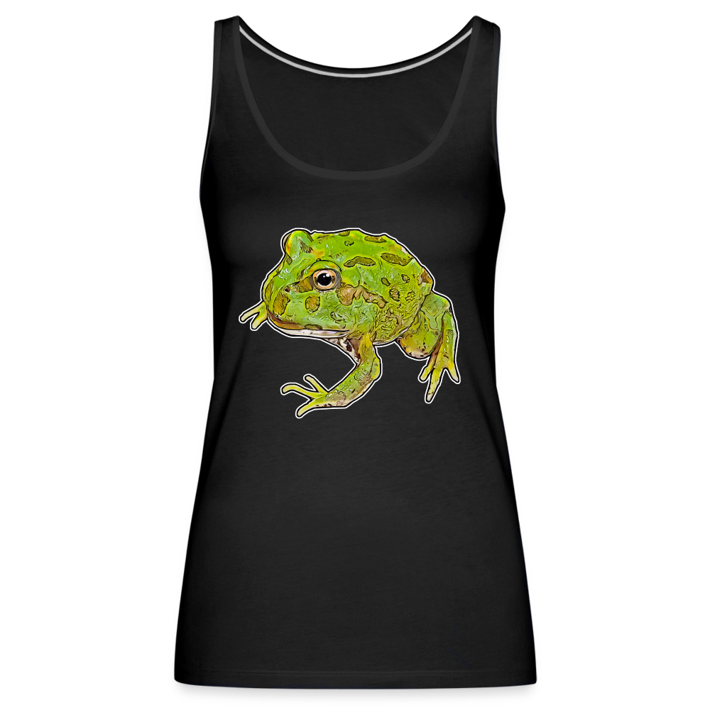 Frauen Tank Top Ceratophrys cranwelli Peppermint Blue - black