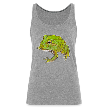 Frauen Tank Top Ceratophrys cranwelli Peppermint Blue - heather grey