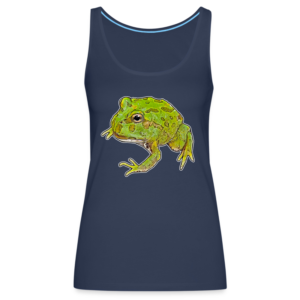 Frauen Tank Top Ceratophrys cranwelli Peppermint Blue - navy