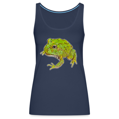 Frauen Tank Top Ceratophrys cranwelli Peppermint Blue - navy