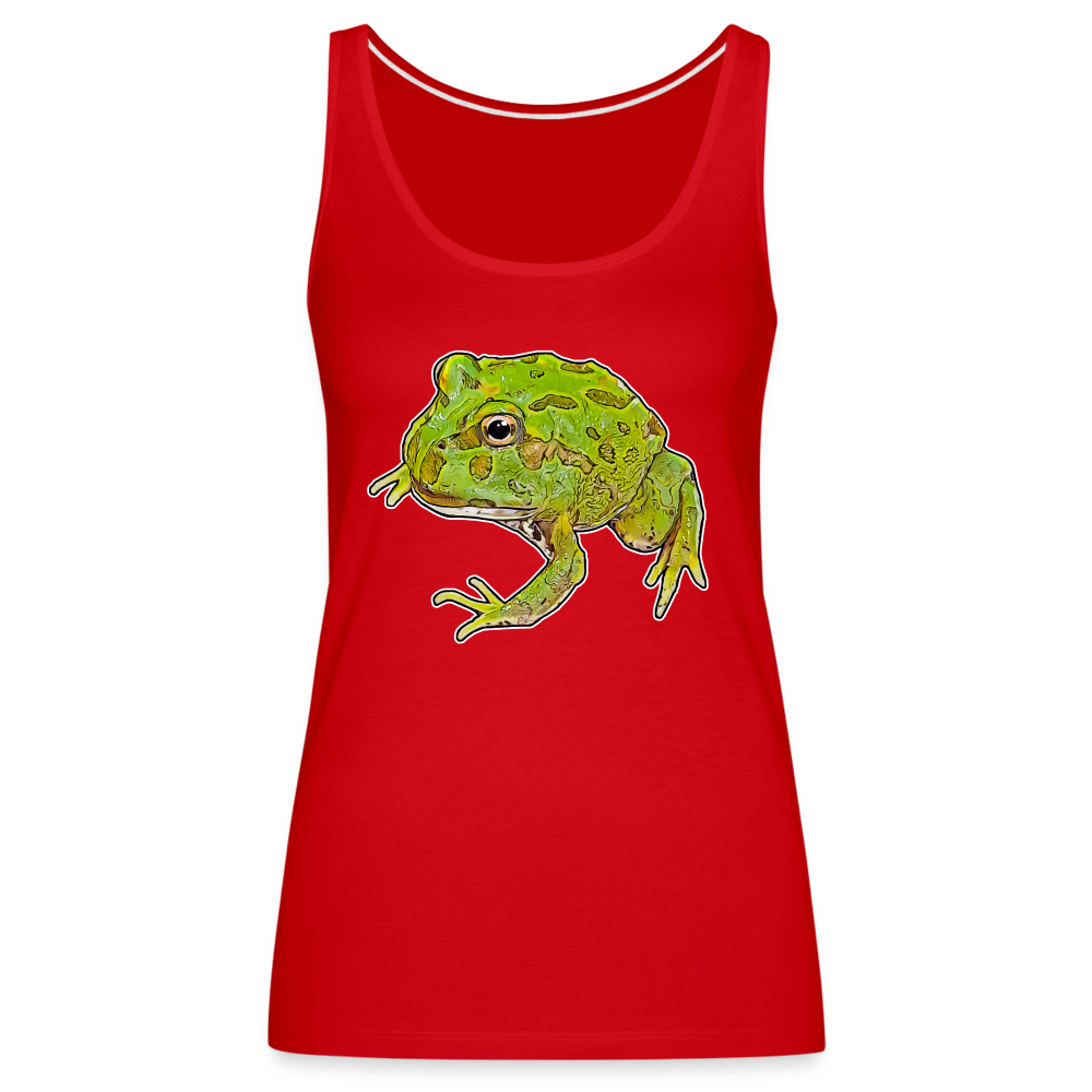 Frauen Tank Top Ceratophrys cranwelli Peppermint Blue - red